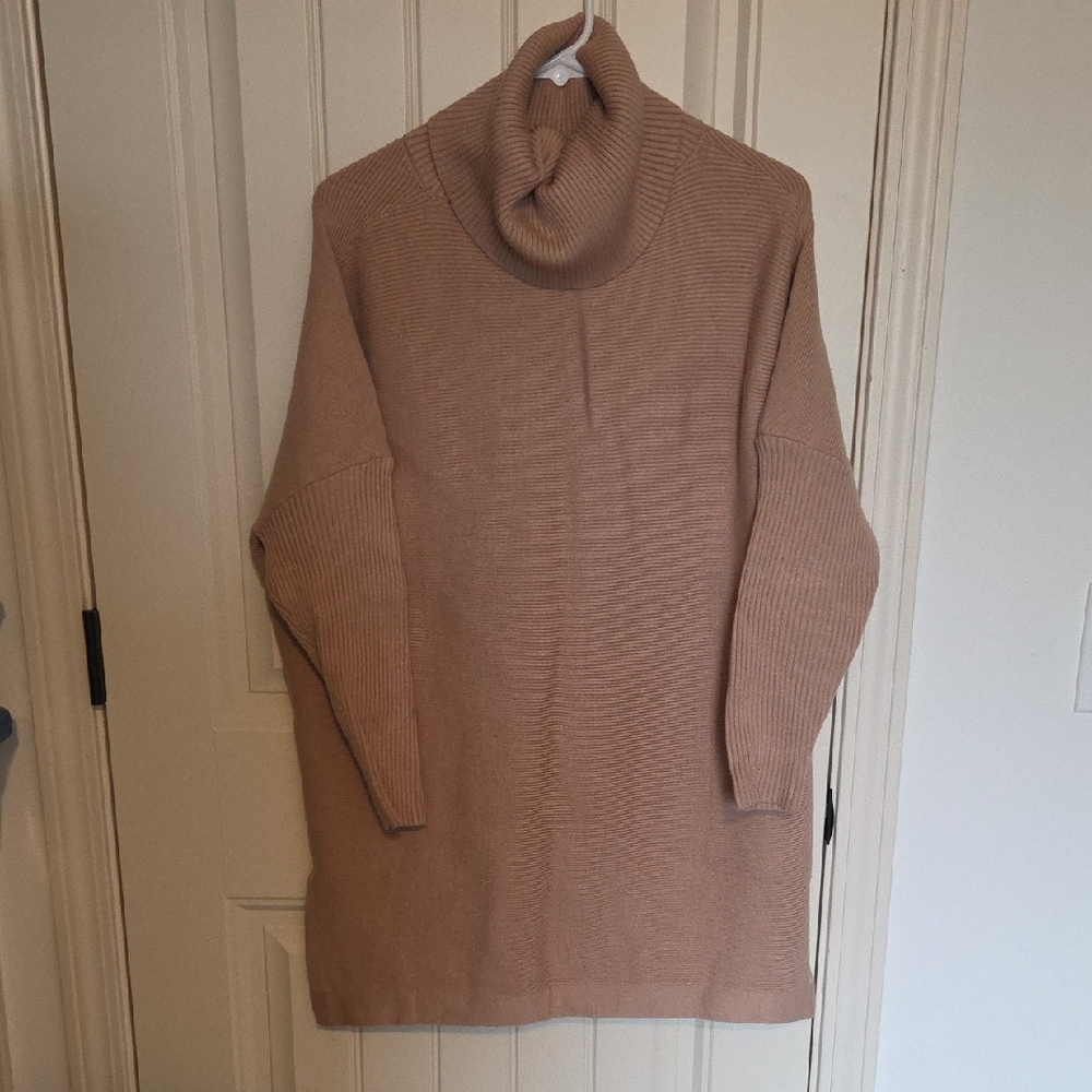 Cozy Light Pink Turtleneck Sweater